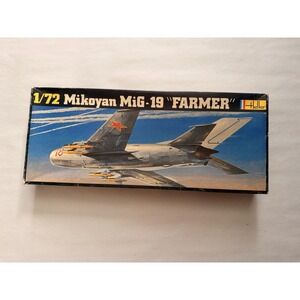 Heller 1/72 Mikoyan MiG-19 Farmer Soviet Jet Fighter Model Kit No 251 Vintage